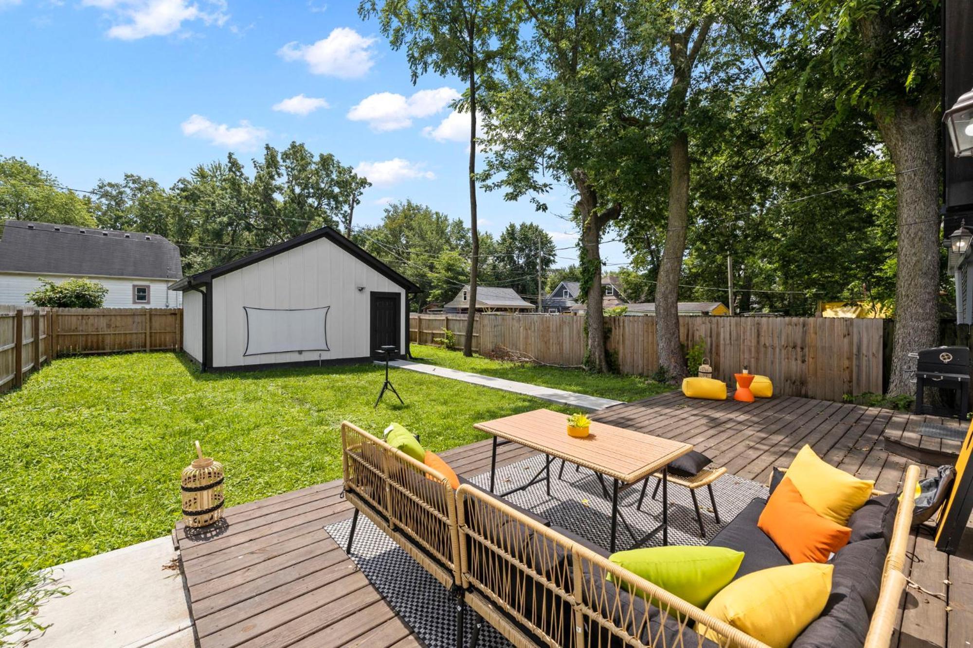Central Indy 5Bd - Pingpong - Outdoor Movie - Bbq 印第安納波利斯 外观 照片